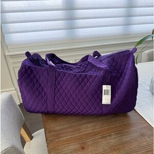 Large Vera Bradley purple Duffel Bag
